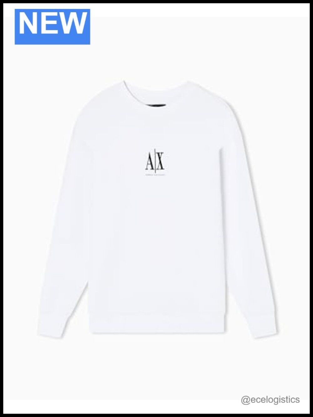 Embroidered AIX Logo Long Sleeve Crewneck Sweatshirt